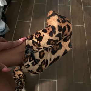 giuseppe zanotti pony hair booties !